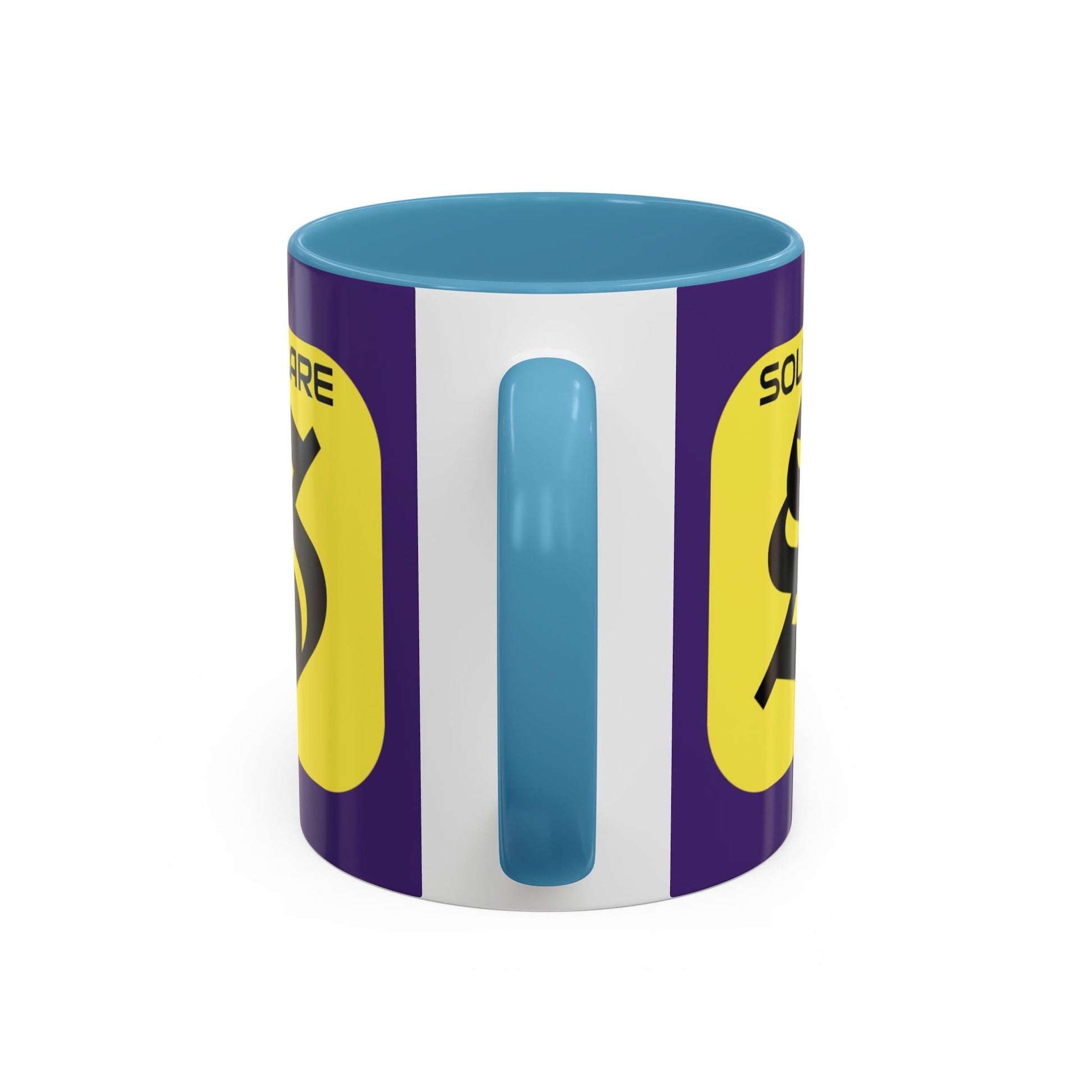 SolflareLogo Purple Accent Mug by cypherpunkgear.com – cypherpunkgear.com | Cypherpunk Merch