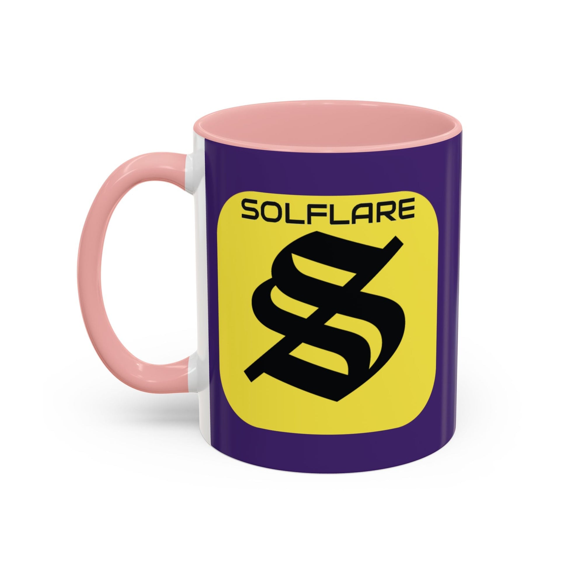 SolflareLogo Purple Accent Mug by cypherpunkgear.com – cypherpunkgear.com | Cypherpunk Merch