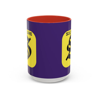 SolflareLogo Purple Accent Mug by cypherpunkgear.com – cypherpunkgear.com | Cypherpunk Merch