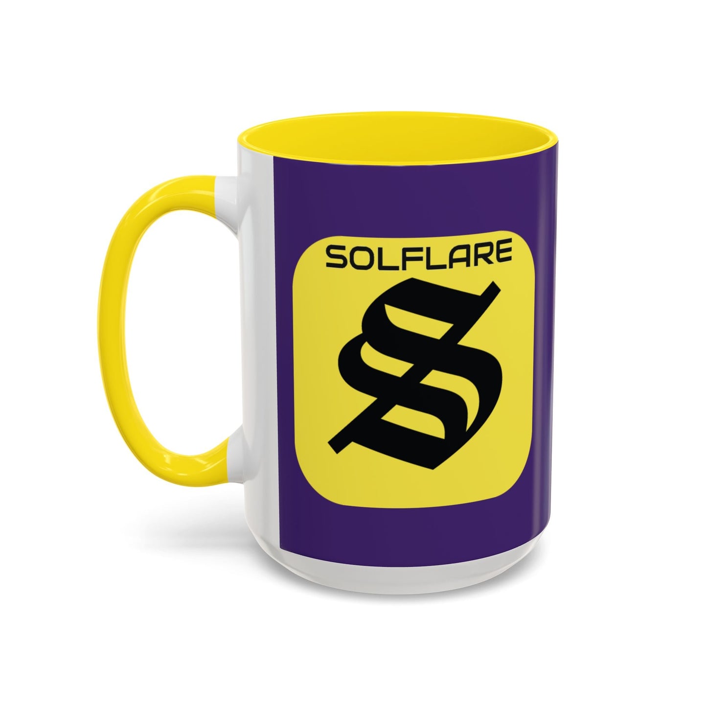 SolflareLogo Purple Accent Mug by cypherpunkgear.com – cypherpunkgear.com | Cypherpunk Merch