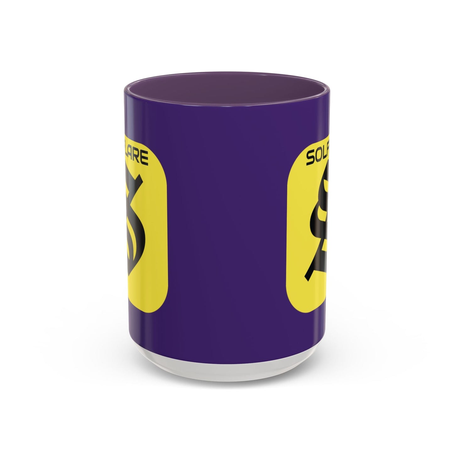 SolflareLogo Purple Accent Mug by cypherpunkgear.com – cypherpunkgear.com | Cypherpunk Merch