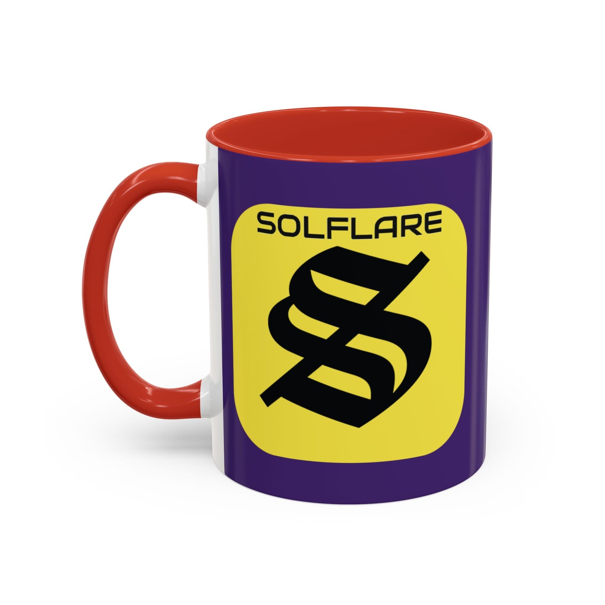 SolflareLogo Purple Accent Mug by cypherpunkgear.com – cypherpunkgear.com | Cypherpunk Merch
