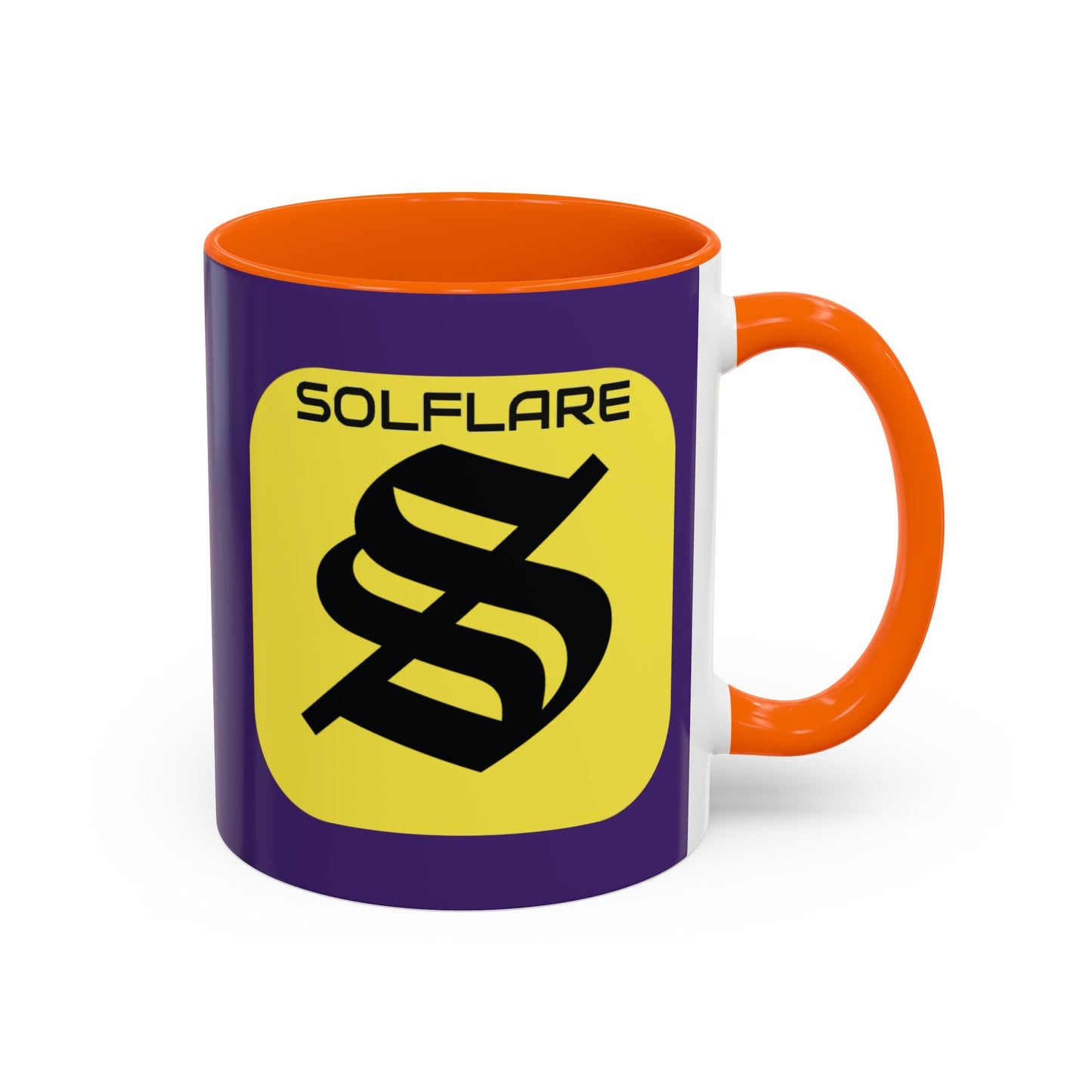SolflareLogo Purple Accent Mug by cypherpunkgear.com – cypherpunkgear.com | Cypherpunk Merch
