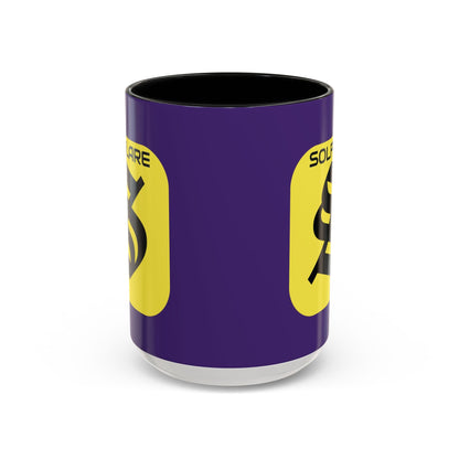 SolflareLogo Purple Accent Mug by cypherpunkgear.com – cypherpunkgear.com | Cypherpunk Merch
