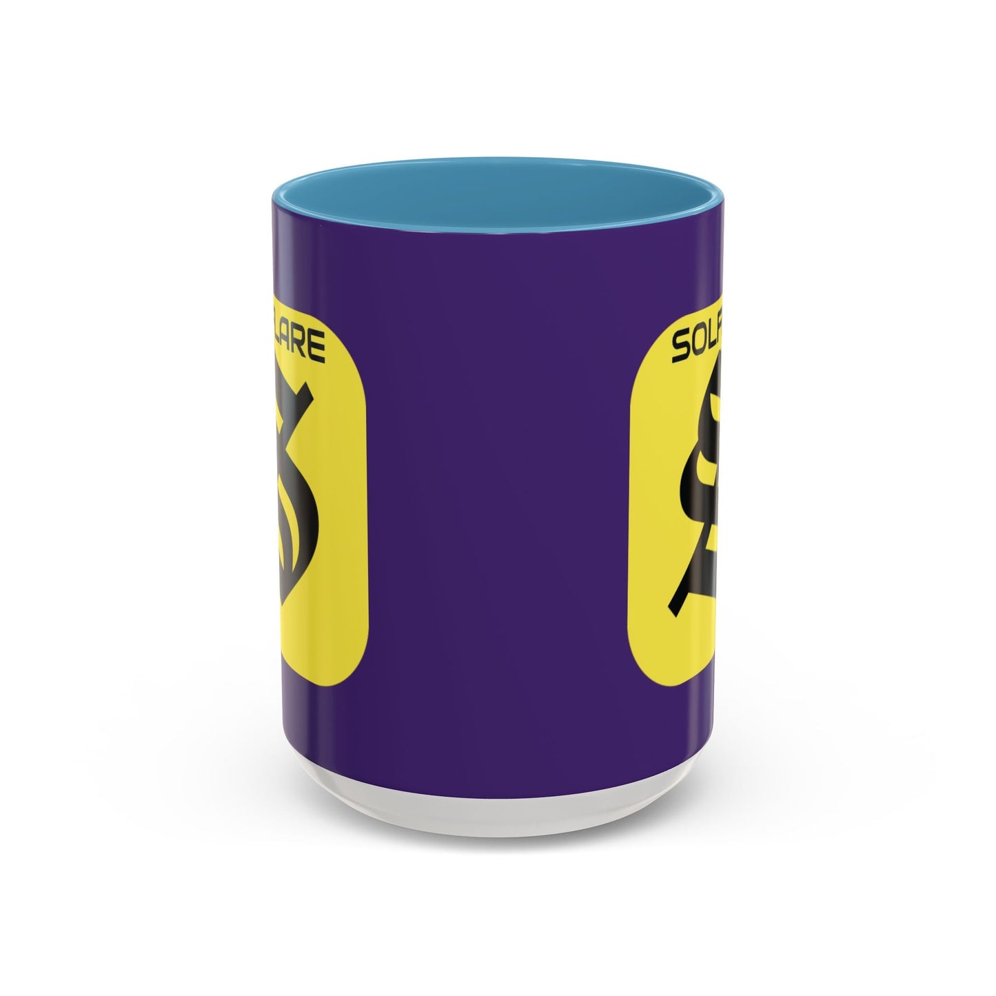 SolflareLogo Purple Accent Mug by cypherpunkgear.com – cypherpunkgear.com | Cypherpunk Merch