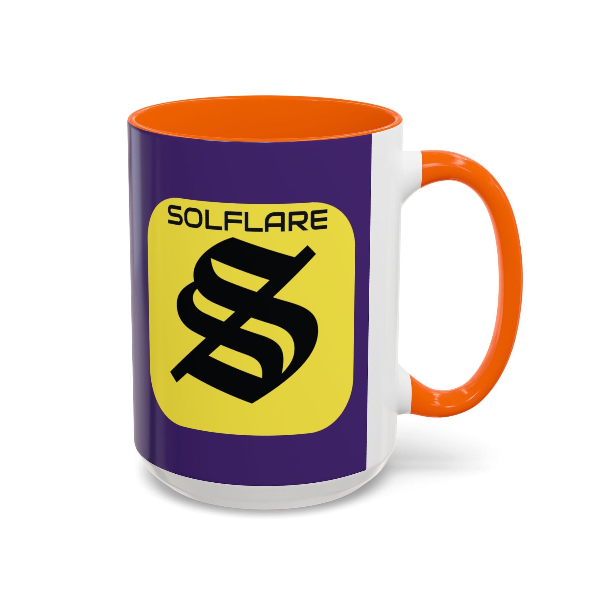 SolflareLogo Purple Accent Mug by cypherpunkgear.com – cypherpunkgear.com | Cypherpunk Merch