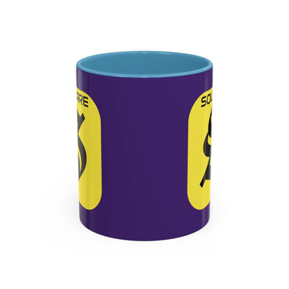 SolflareLogo Purple Accent Mug by cypherpunkgear.com – cypherpunkgear.com | Cypherpunk Merch