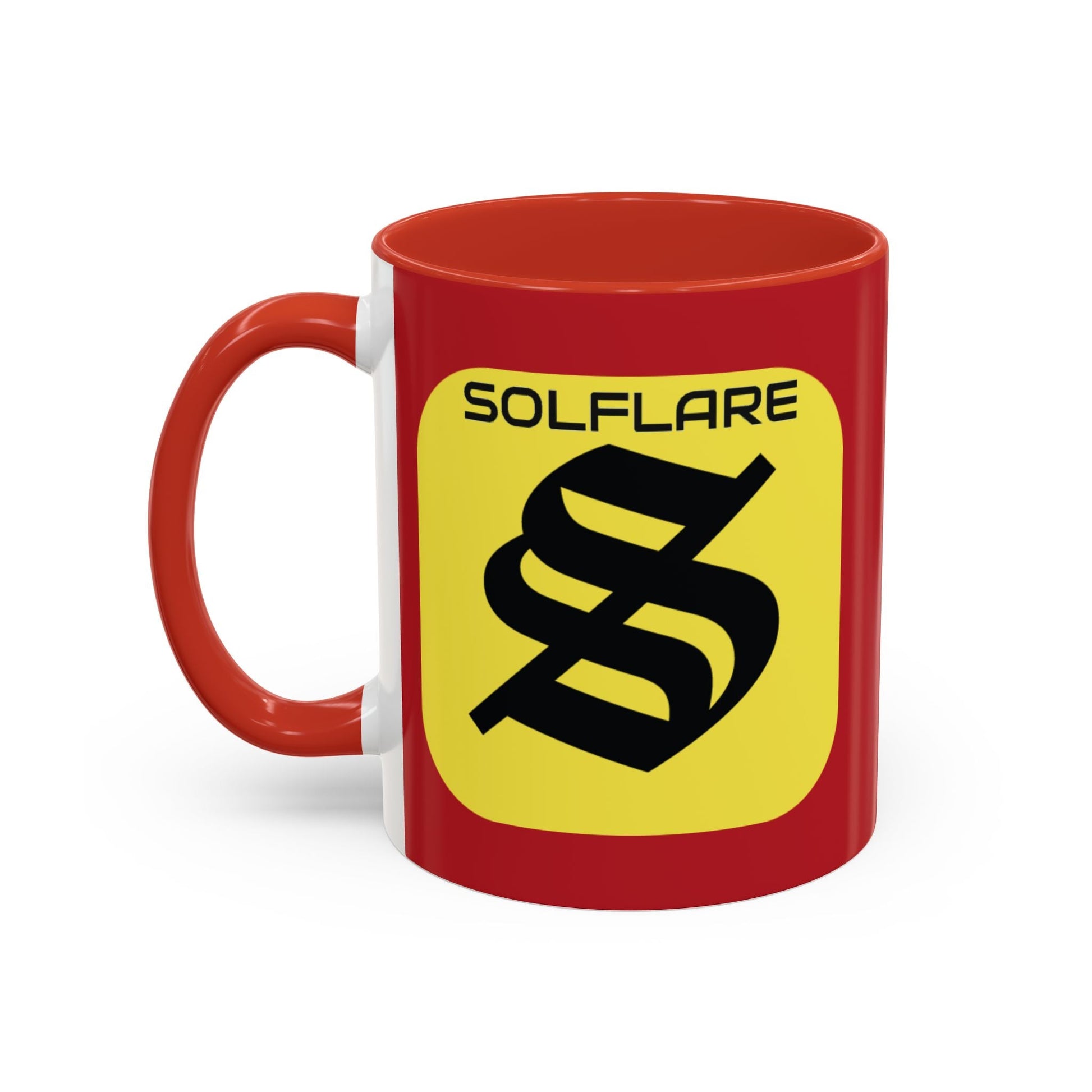 SolflareLogo Red Accent Mug by cypherpunkgear.com – cypherpunkgear.com | Cypherpunk Merch