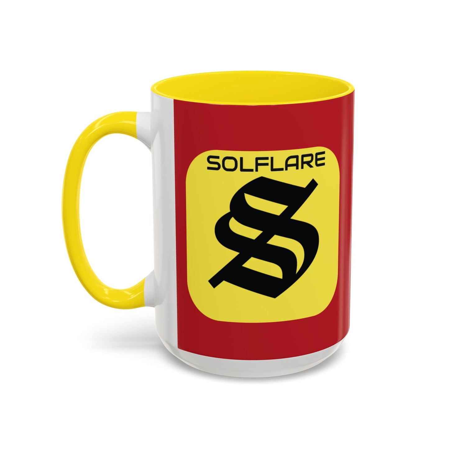 SolflareLogo Red Accent Mug by cypherpunkgear.com – cypherpunkgear.com | Cypherpunk Merch