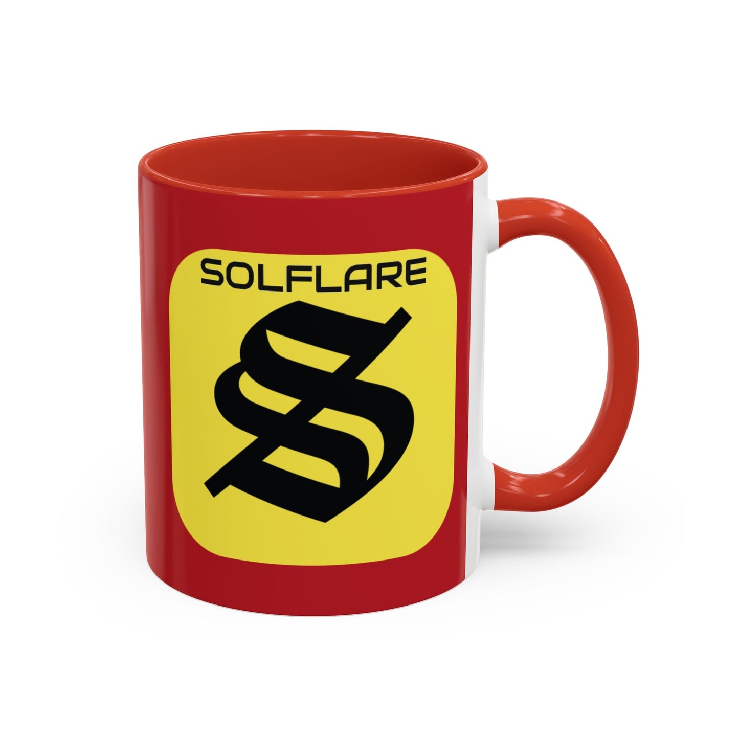 SolflareLogo Red Accent Mug by cypherpunkgear.com – cypherpunkgear.com | Cypherpunk Merch