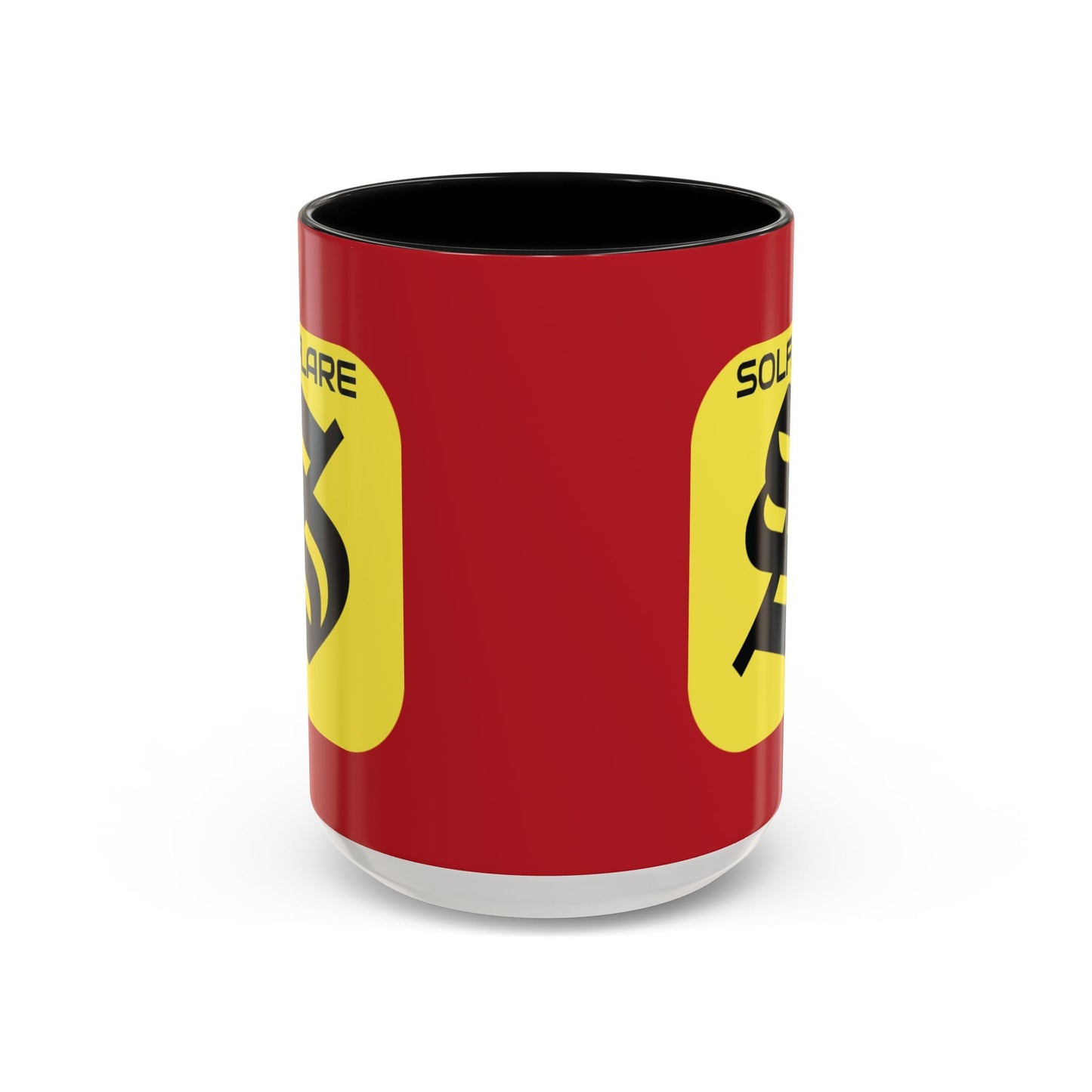SolflareLogo Red Accent Mug by cypherpunkgear.com – cypherpunkgear.com | Cypherpunk Merch
