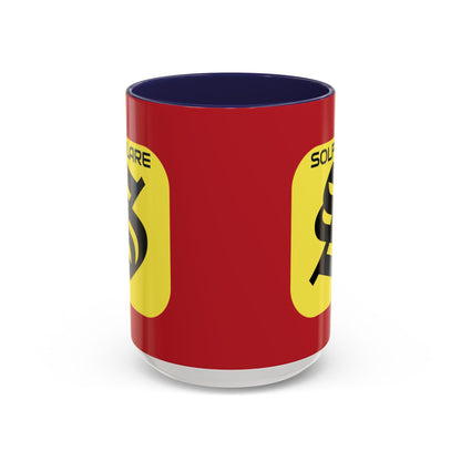 SolflareLogo Red Accent Mug by cypherpunkgear.com – cypherpunkgear.com | Cypherpunk Merch