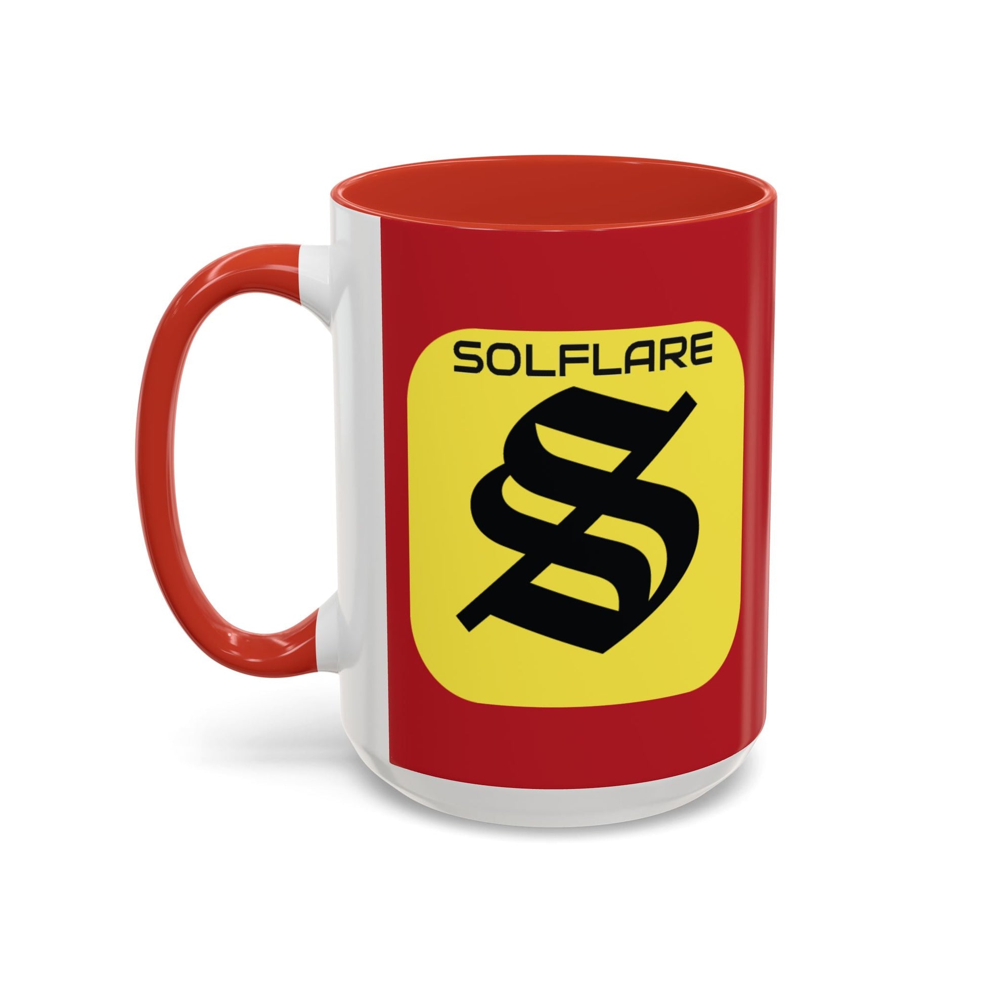 SolflareLogo Red Accent Mug by cypherpunkgear.com – cypherpunkgear.com | Cypherpunk Merch