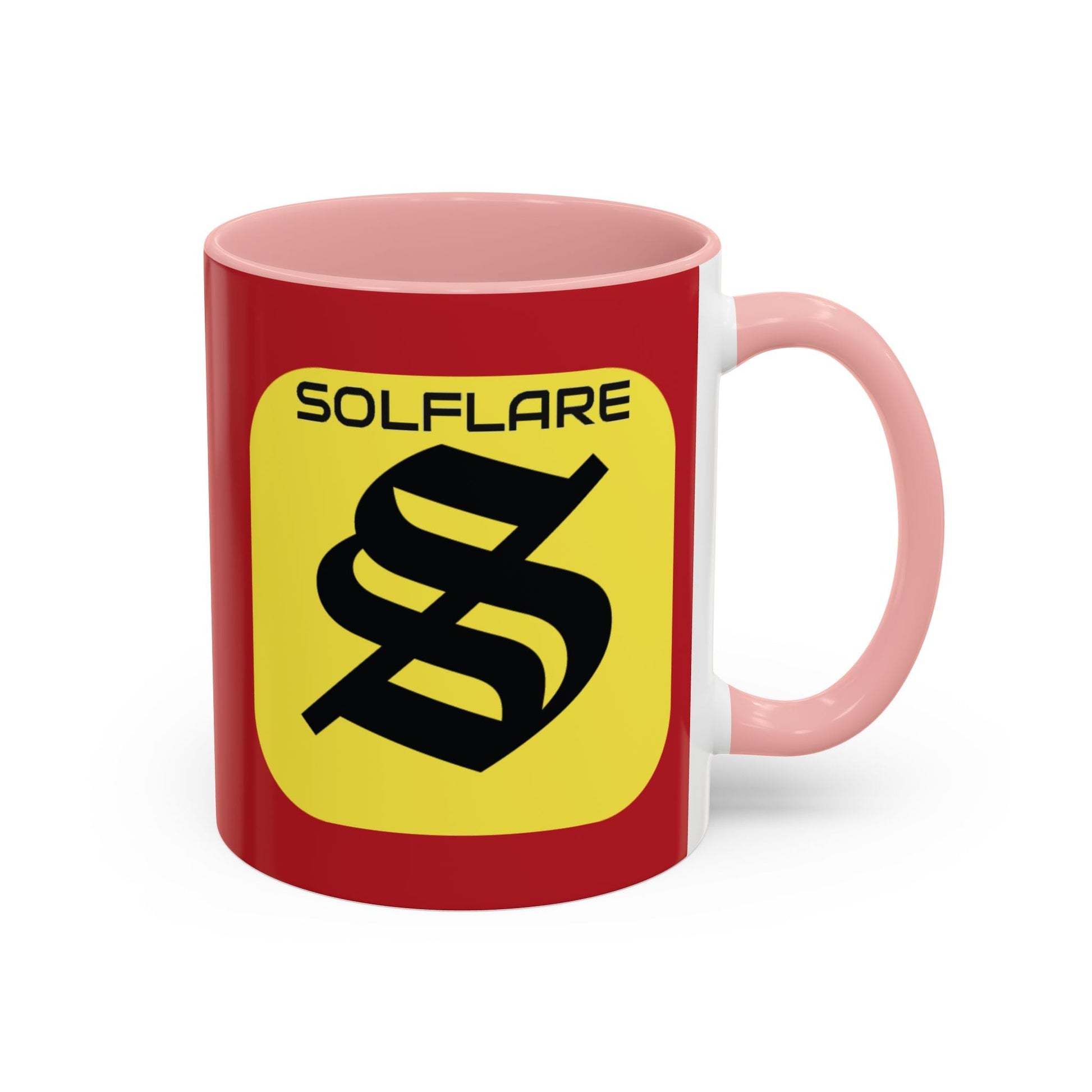 SolflareLogo Red Accent Mug by cypherpunkgear.com – cypherpunkgear.com | Cypherpunk Merch