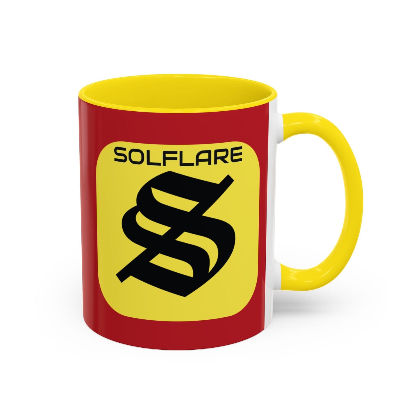 SolflareLogo Red Accent Mug by cypherpunkgear.com – cypherpunkgear.com | Cypherpunk Merch
