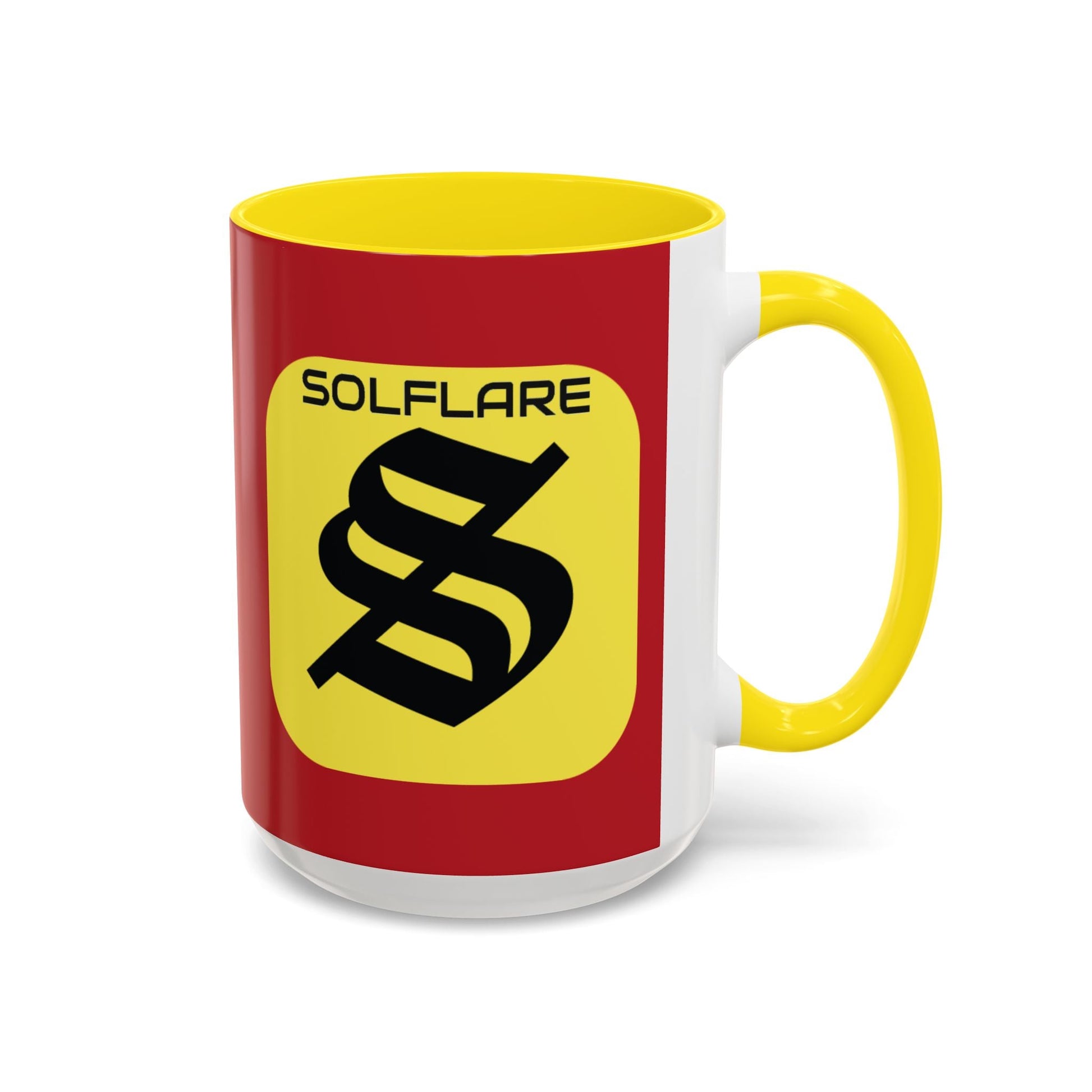 SolflareLogo Red Accent Mug by cypherpunkgear.com – cypherpunkgear.com | Cypherpunk Merch