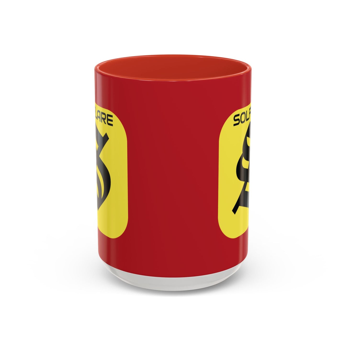SolflareLogo Red Accent Mug by cypherpunkgear.com – cypherpunkgear.com | Cypherpunk Merch