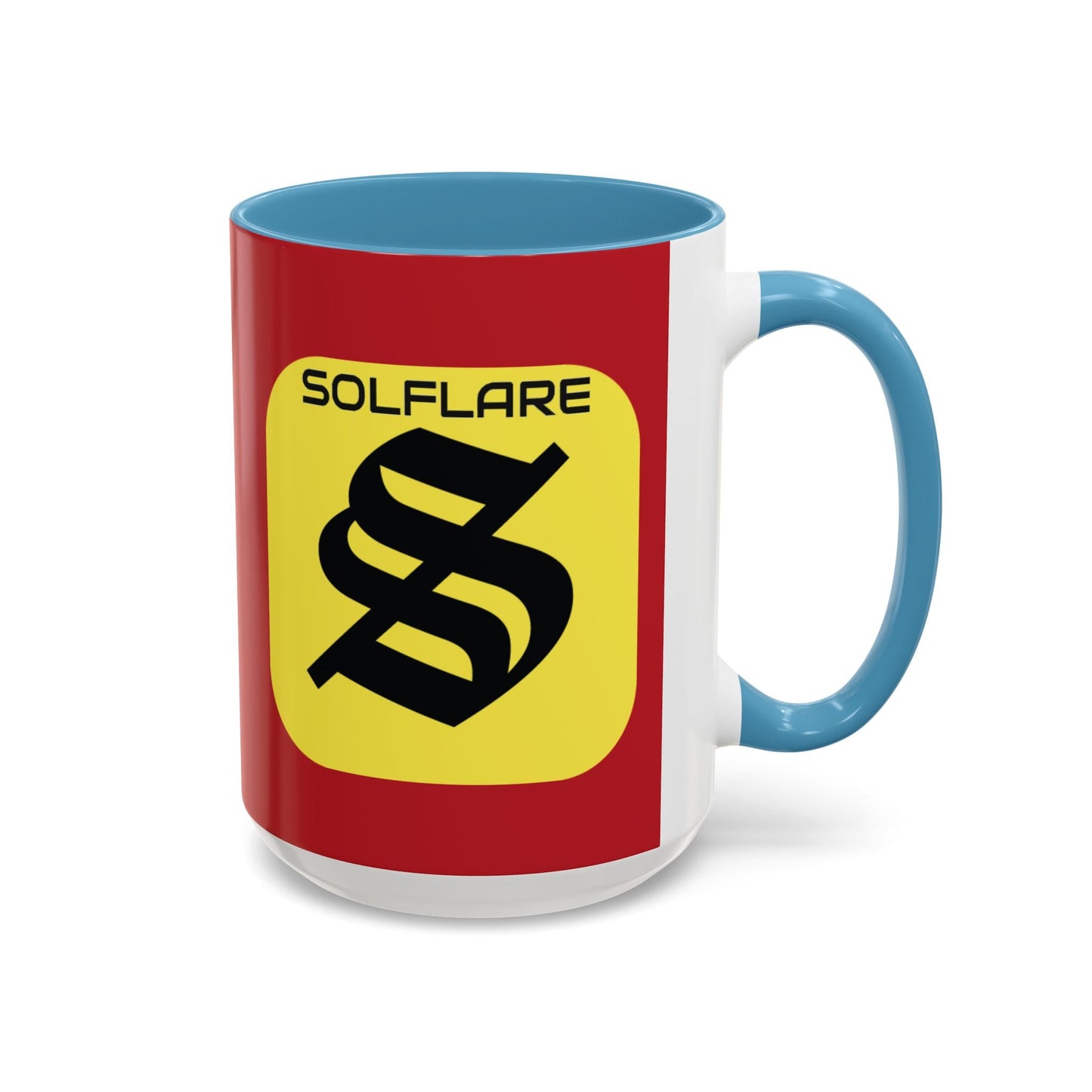 SolflareLogo Red Accent Mug by cypherpunkgear.com – cypherpunkgear.com | Cypherpunk Merch