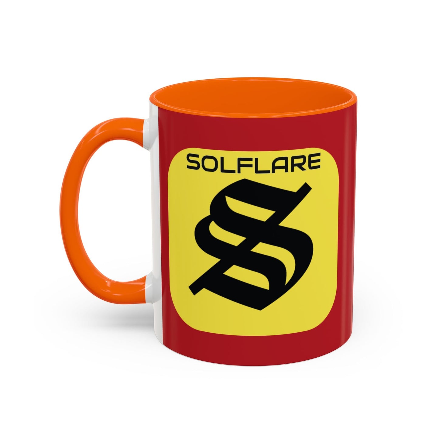 SolflareLogo Red Accent Mug by cypherpunkgear.com – cypherpunkgear.com | Cypherpunk Merch