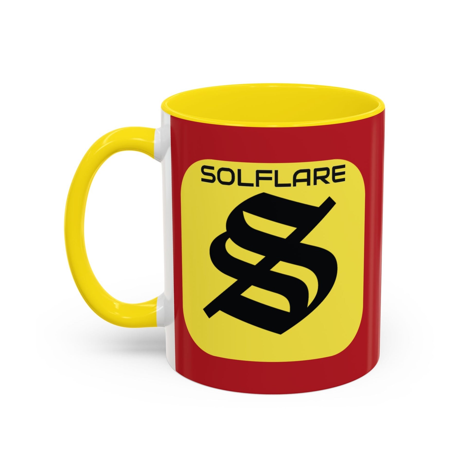 SolflareLogo Red Accent Mug by cypherpunkgear.com – cypherpunkgear.com | Cypherpunk Merch