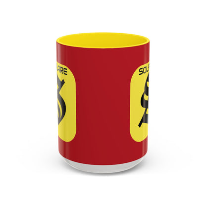 SolflareLogo Red Accent Mug by cypherpunkgear.com – cypherpunkgear.com | Cypherpunk Merch