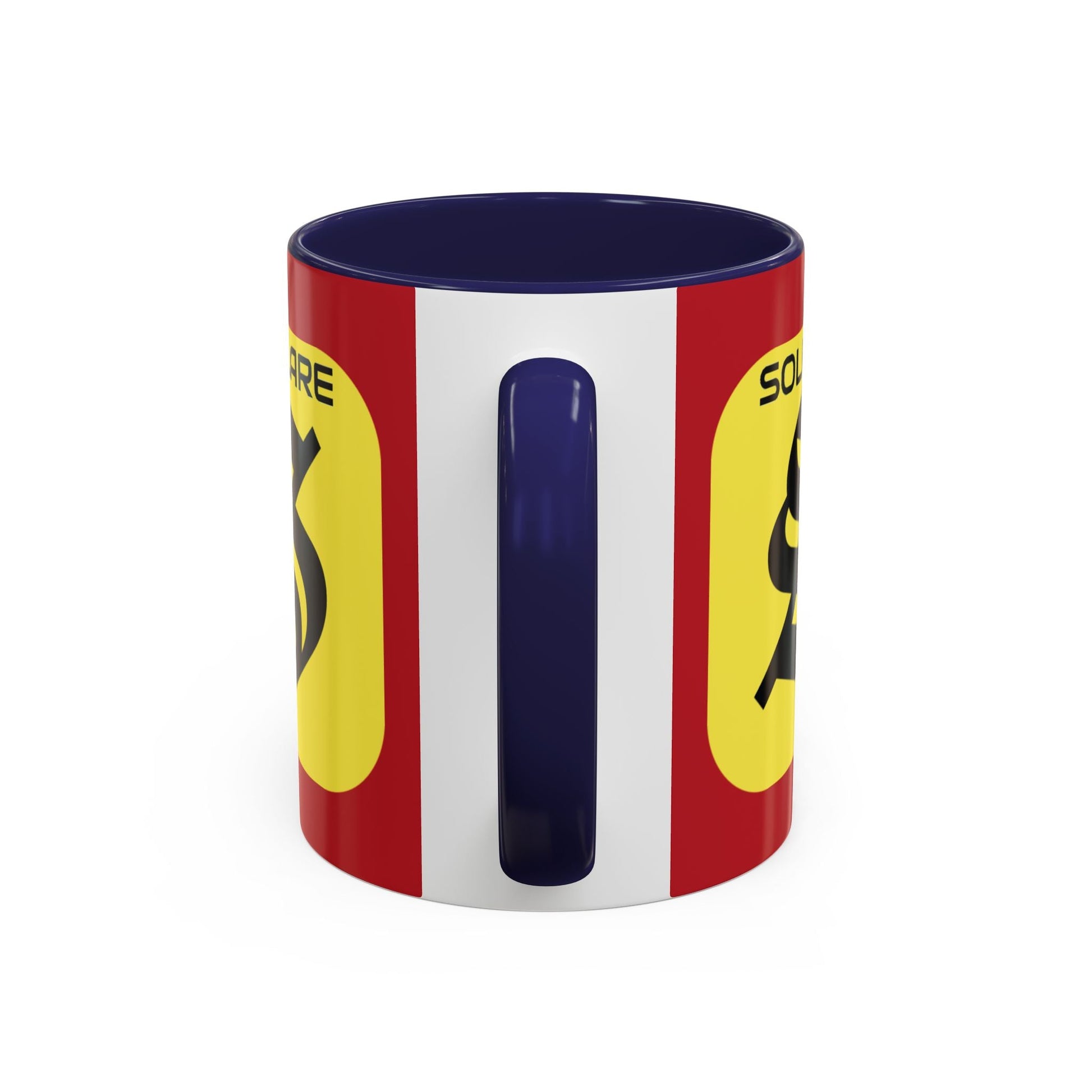 SolflareLogo Red Accent Mug by cypherpunkgear.com – cypherpunkgear.com | Cypherpunk Merch