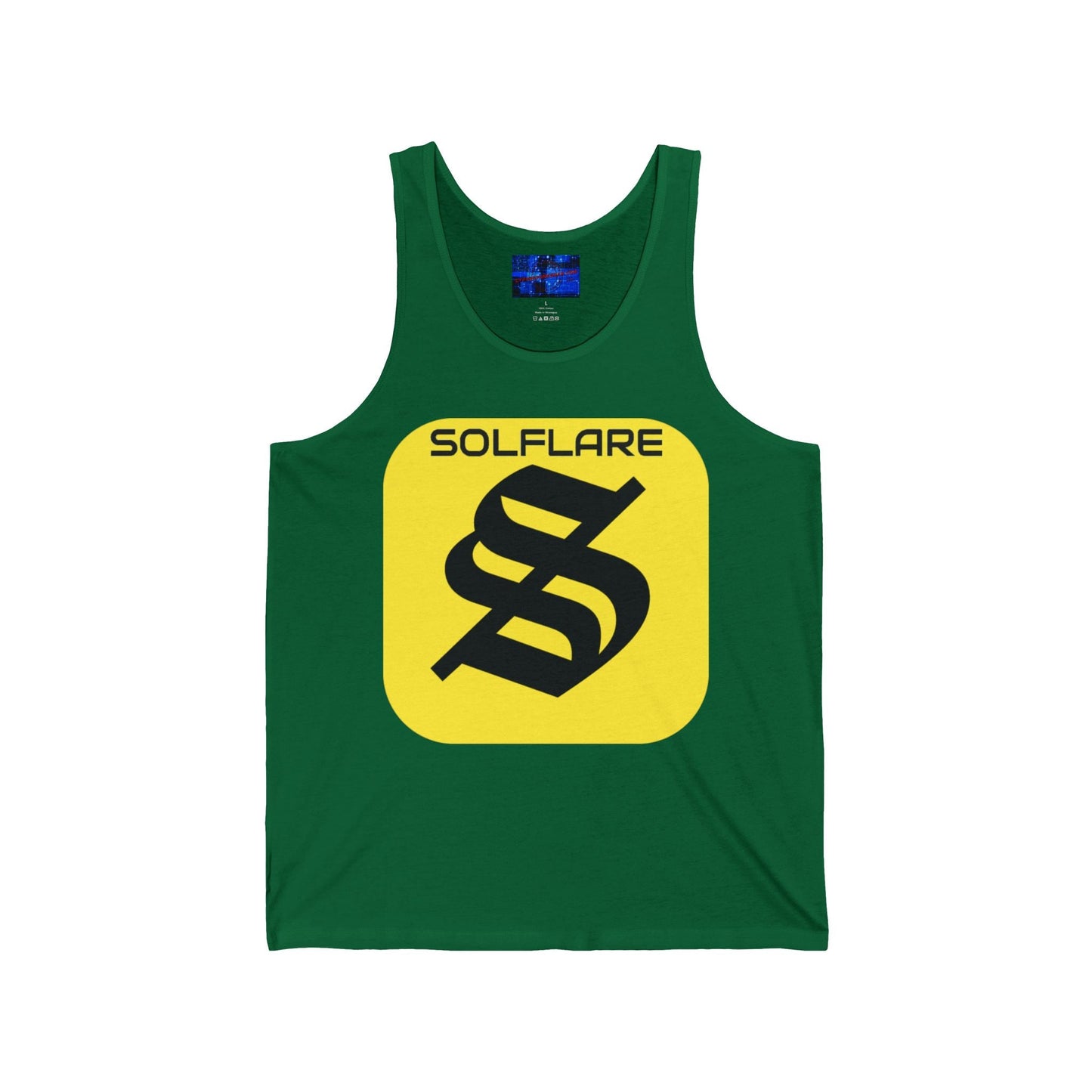 SolflareLogo Unisex Jersey Tank Top by cypherpunkgear.com – cypherpunkgear.com | Cypherpunk Merch