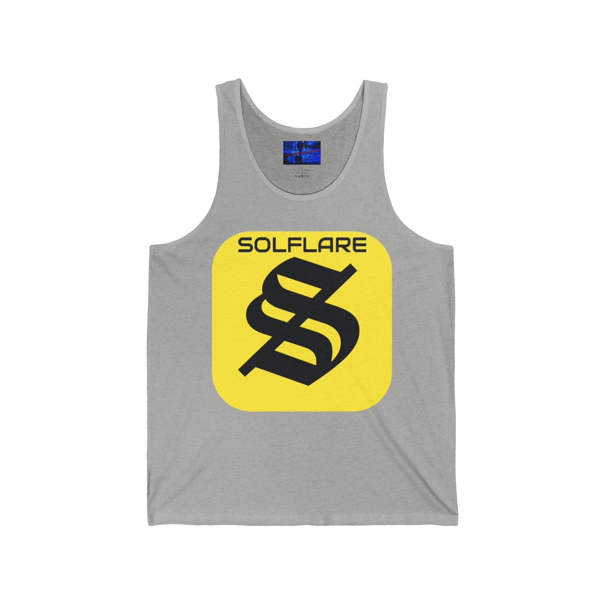SolflareLogo Unisex Jersey Tank Top by cypherpunkgear.com – cypherpunkgear.com | Cypherpunk Merch