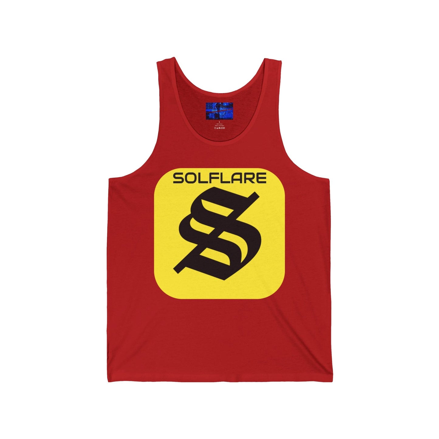 SolflareLogo Unisex Jersey Tank Top by cypherpunkgear.com – cypherpunkgear.com | Cypherpunk Merch