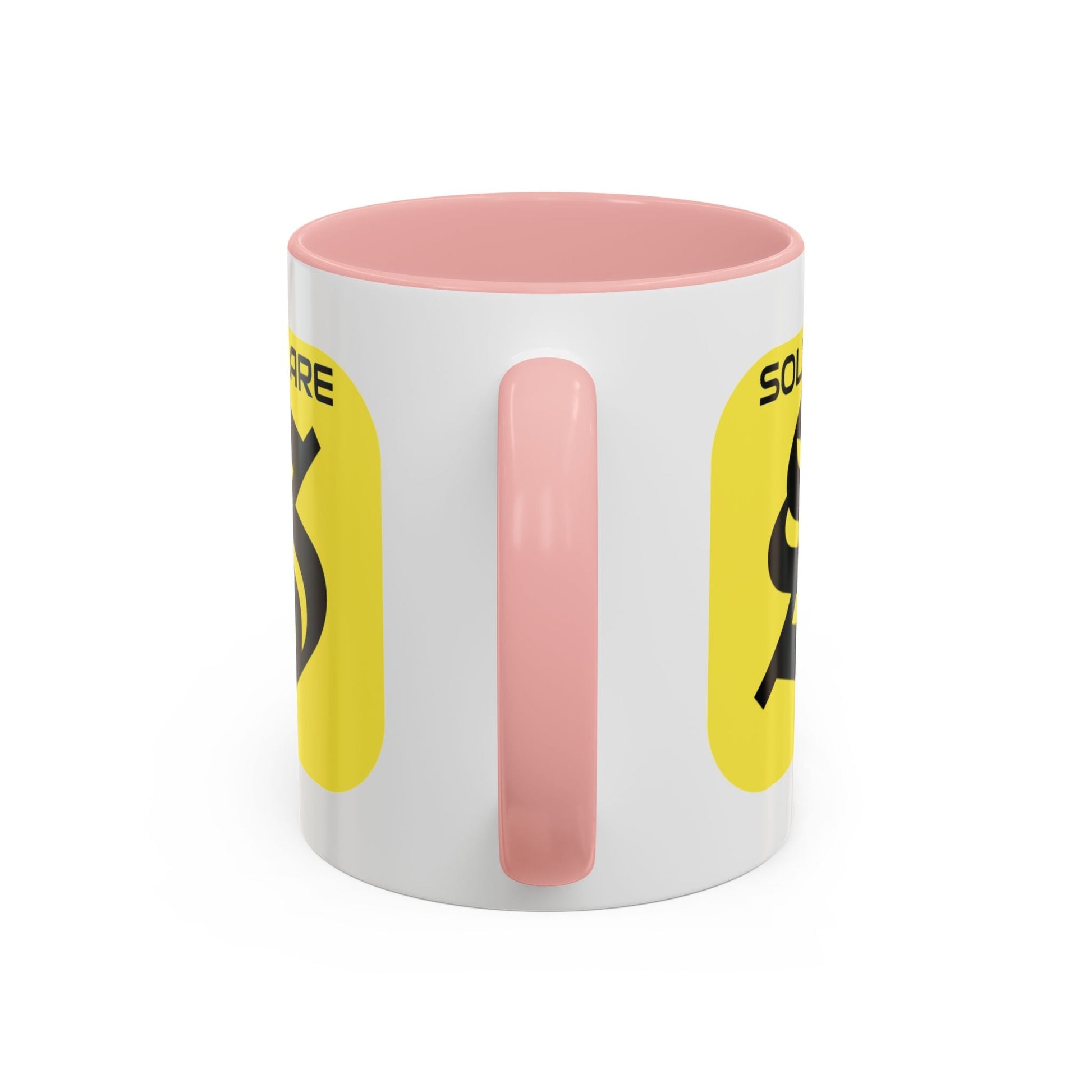 SolflareLogo White Accent Mug by cypherpunkgear.com – cypherpunkgear.com | Cypherpunk Merch