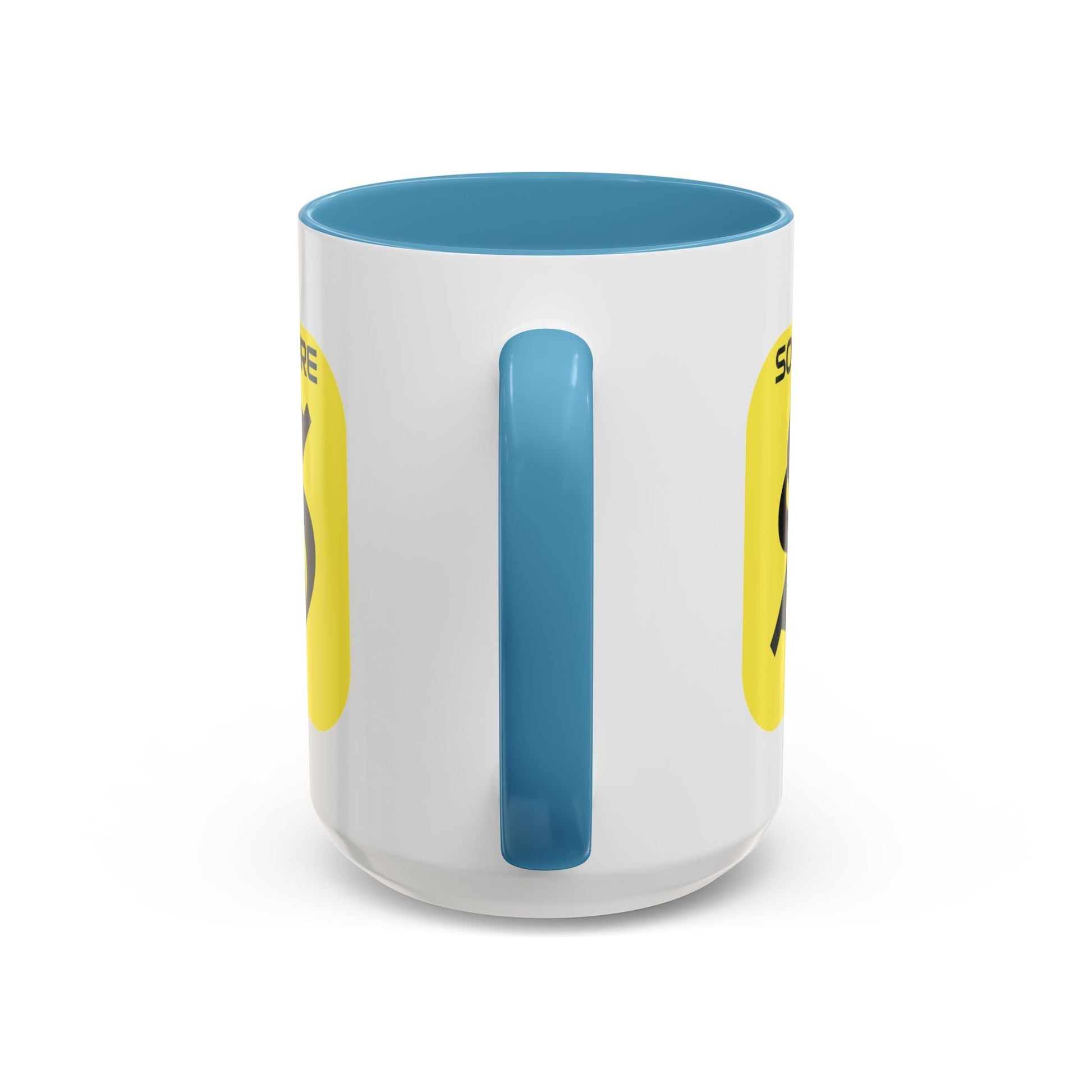 SolflareLogo White Accent Mug by cypherpunkgear.com – cypherpunkgear.com | Cypherpunk Merch