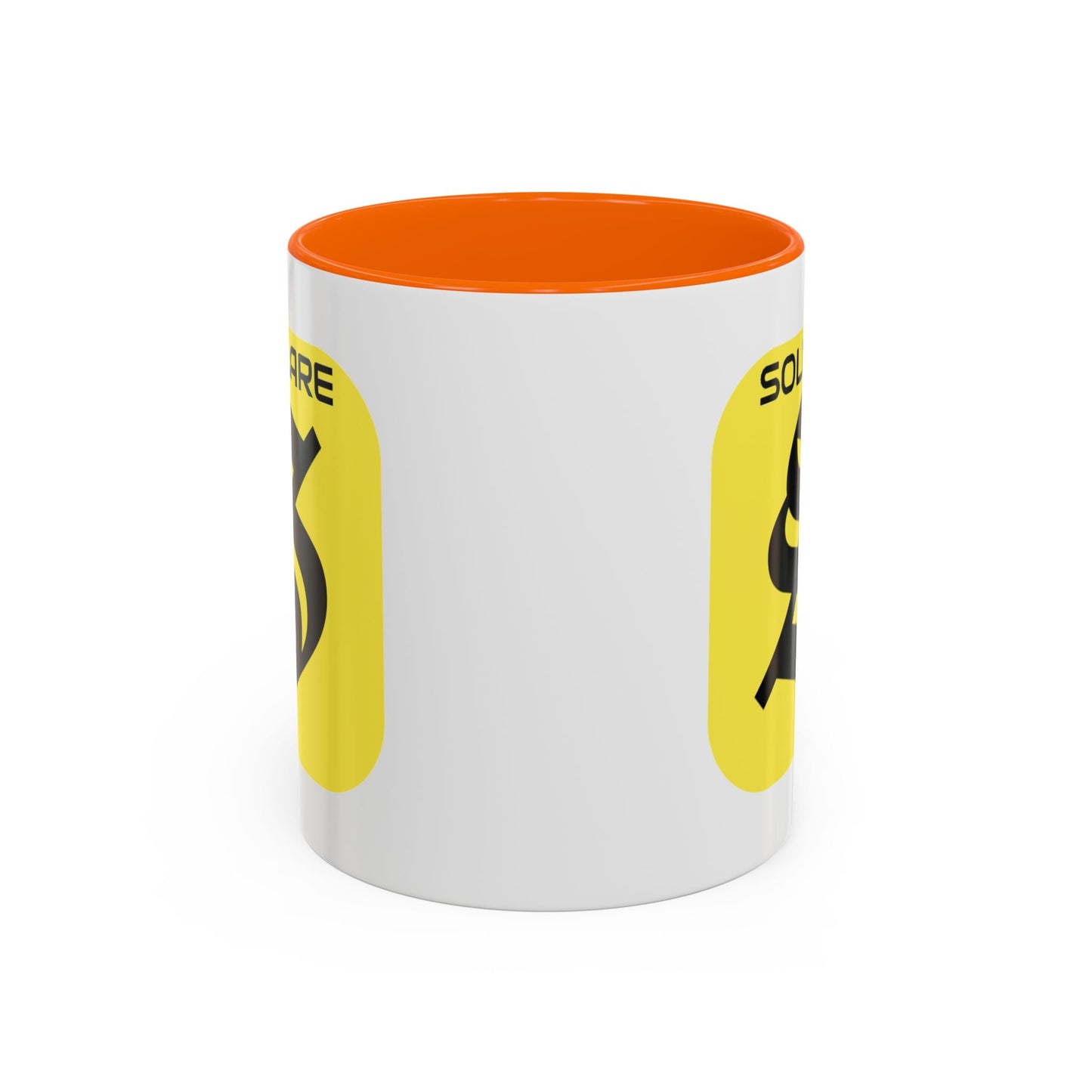 SolflareLogo White Accent Mug by cypherpunkgear.com – cypherpunkgear.com | Cypherpunk Merch