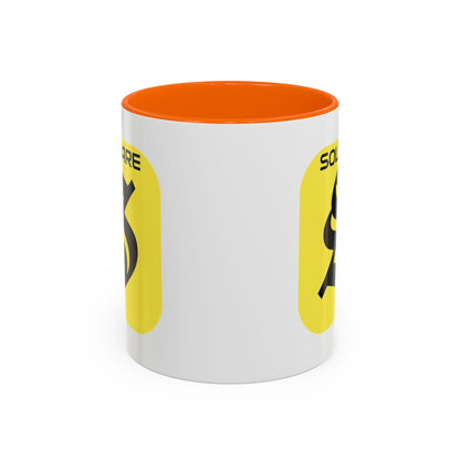 SolflareLogo White Accent Mug by cypherpunkgear.com – cypherpunkgear.com | Cypherpunk Merch