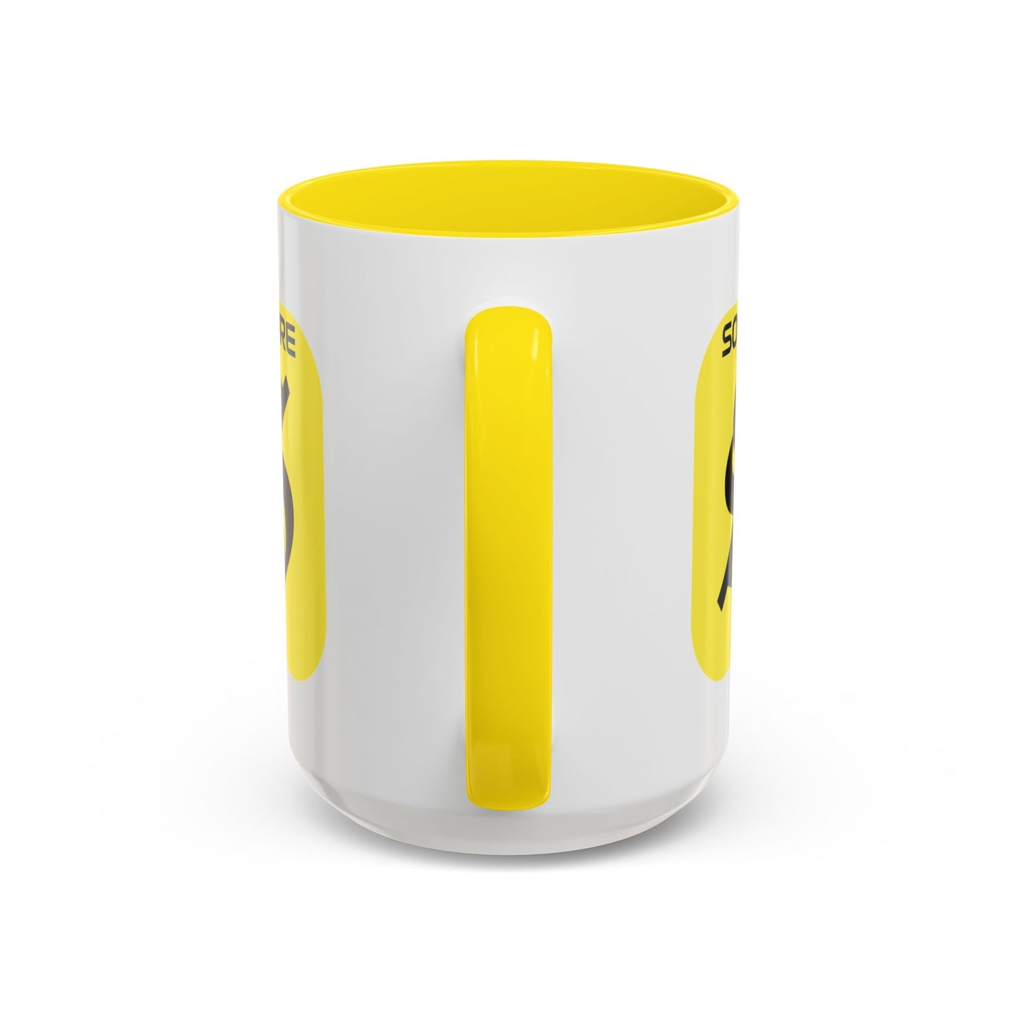 SolflareLogo White Accent Mug by cypherpunkgear.com – cypherpunkgear.com | Cypherpunk Merch