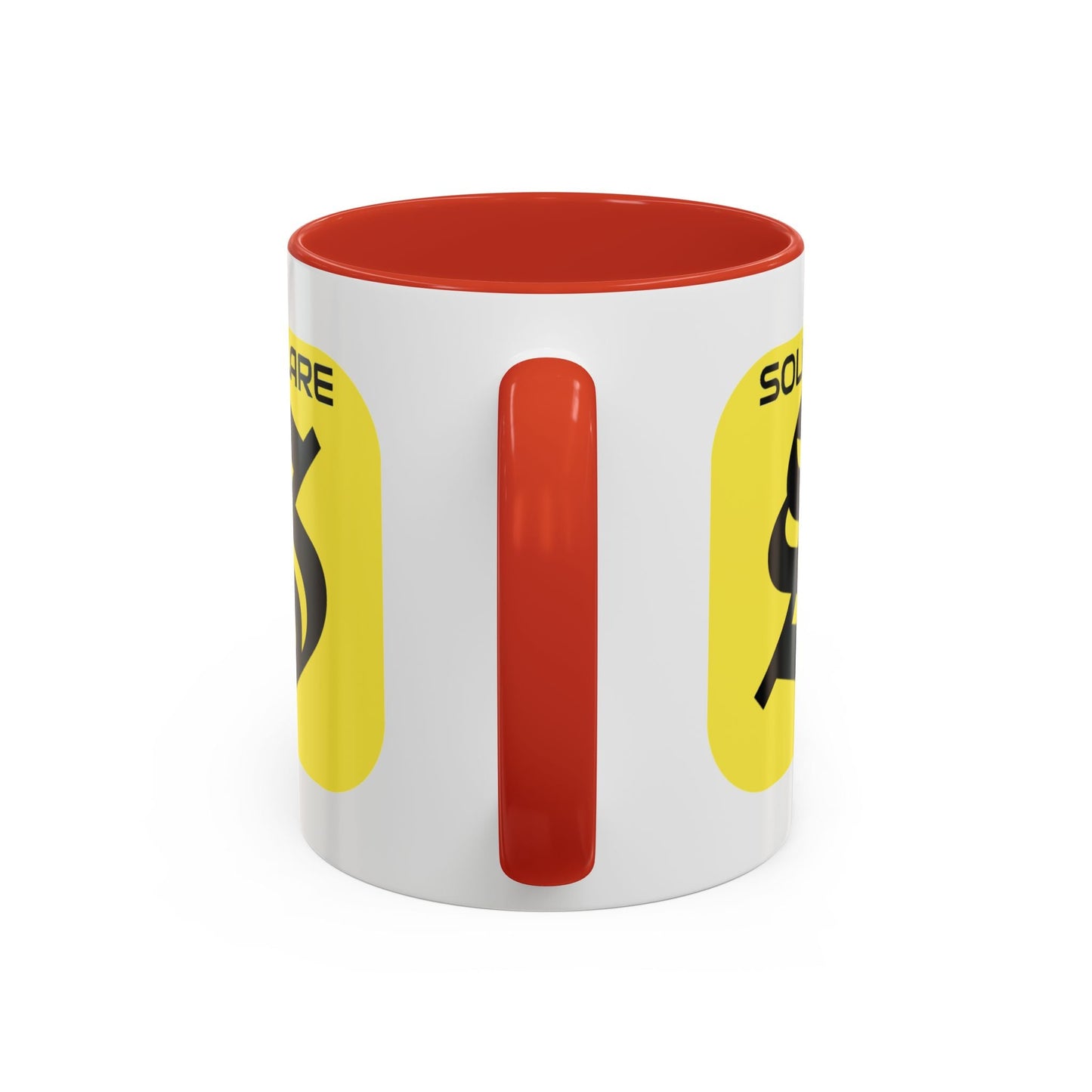 SolflareLogo White Accent Mug by cypherpunkgear.com – cypherpunkgear.com | Cypherpunk Merch