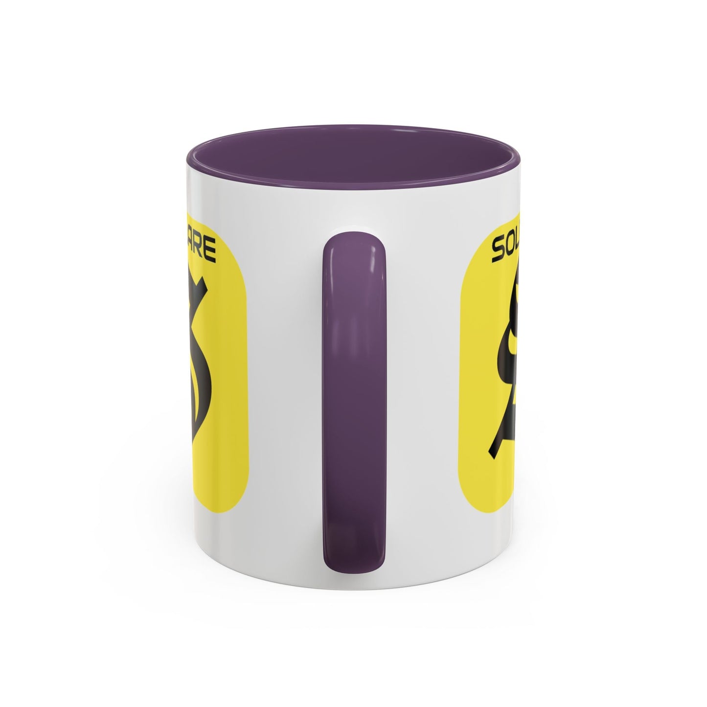 SolflareLogo White Accent Mug by cypherpunkgear.com – cypherpunkgear.com | Cypherpunk Merch