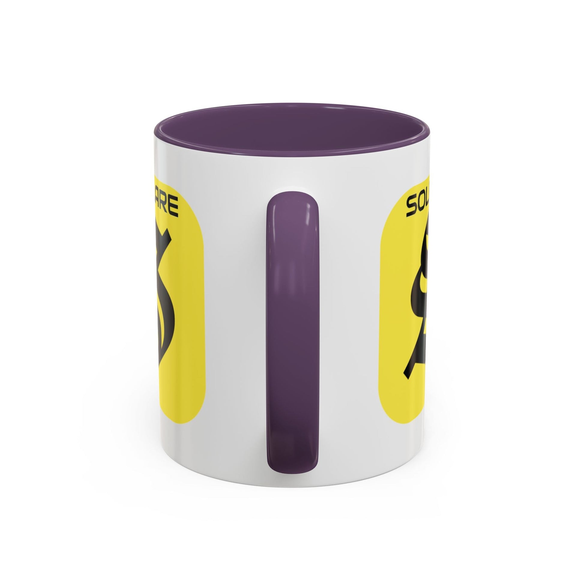 SolflareLogo White Accent Mug by cypherpunkgear.com – cypherpunkgear.com | Cypherpunk Merch