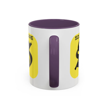 SolflareLogo White Accent Mug by cypherpunkgear.com – cypherpunkgear.com | Cypherpunk Merch