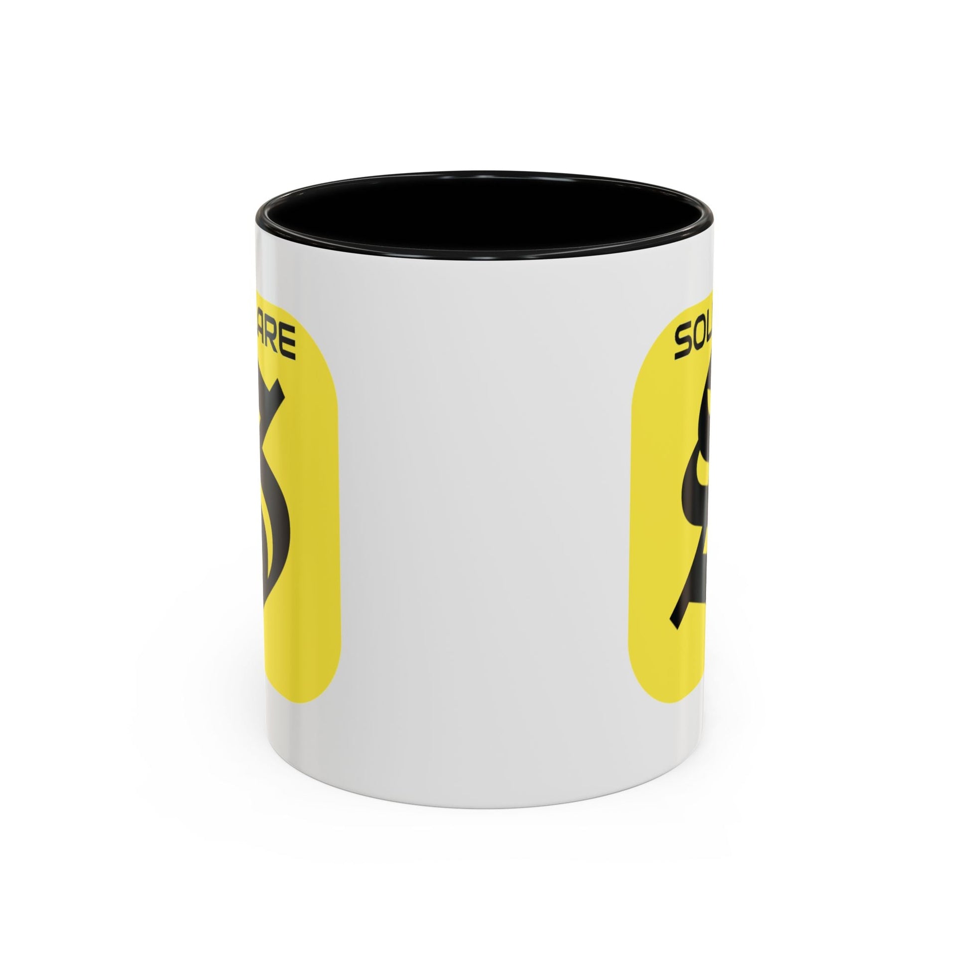 SolflareLogo White Accent Mug by cypherpunkgear.com – cypherpunkgear.com | Cypherpunk Merch