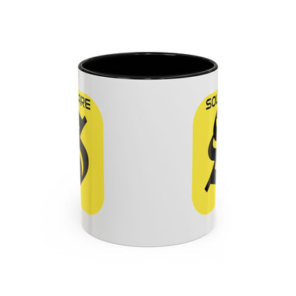 SolflareLogo White Accent Mug by cypherpunkgear.com – cypherpunkgear.com | Cypherpunk Merch