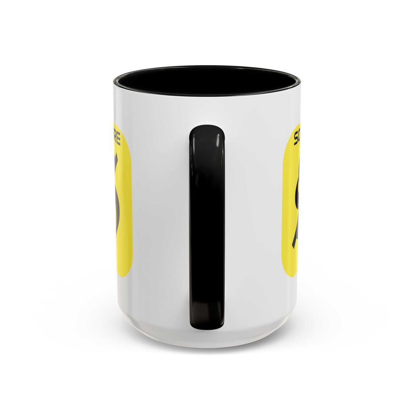 SolflareLogo White Accent Mug by cypherpunkgear.com – cypherpunkgear.com | Cypherpunk Merch