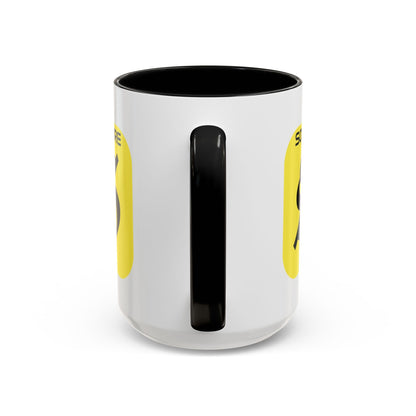 SolflareLogo White Accent Mug by cypherpunkgear.com – cypherpunkgear.com | Cypherpunk Merch