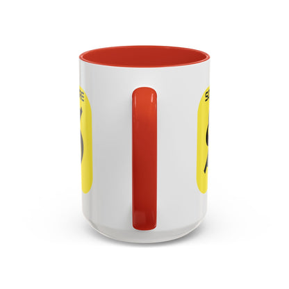 SolflareLogo White Accent Mug by cypherpunkgear.com – cypherpunkgear.com | Cypherpunk Merch