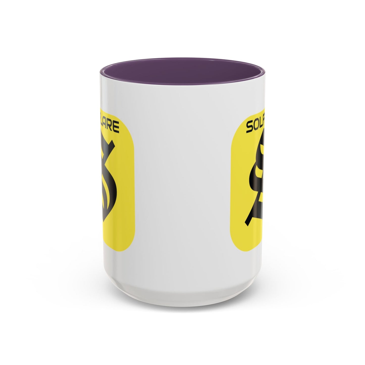SolflareLogo White Accent Mug by cypherpunkgear.com – cypherpunkgear.com | Cypherpunk Merch