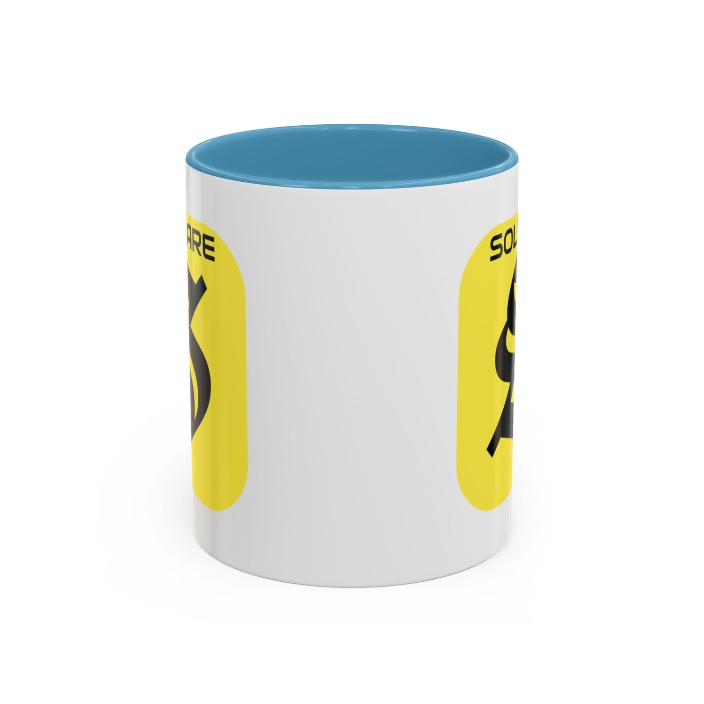 SolflareLogo White Accent Mug by cypherpunkgear.com – cypherpunkgear.com | Cypherpunk Merch