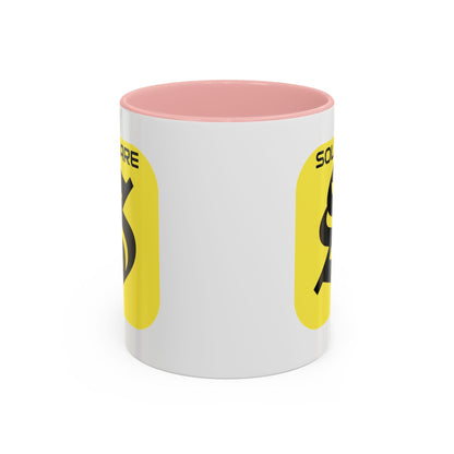 SolflareLogo White Accent Mug by cypherpunkgear.com – cypherpunkgear.com | Cypherpunk Merch