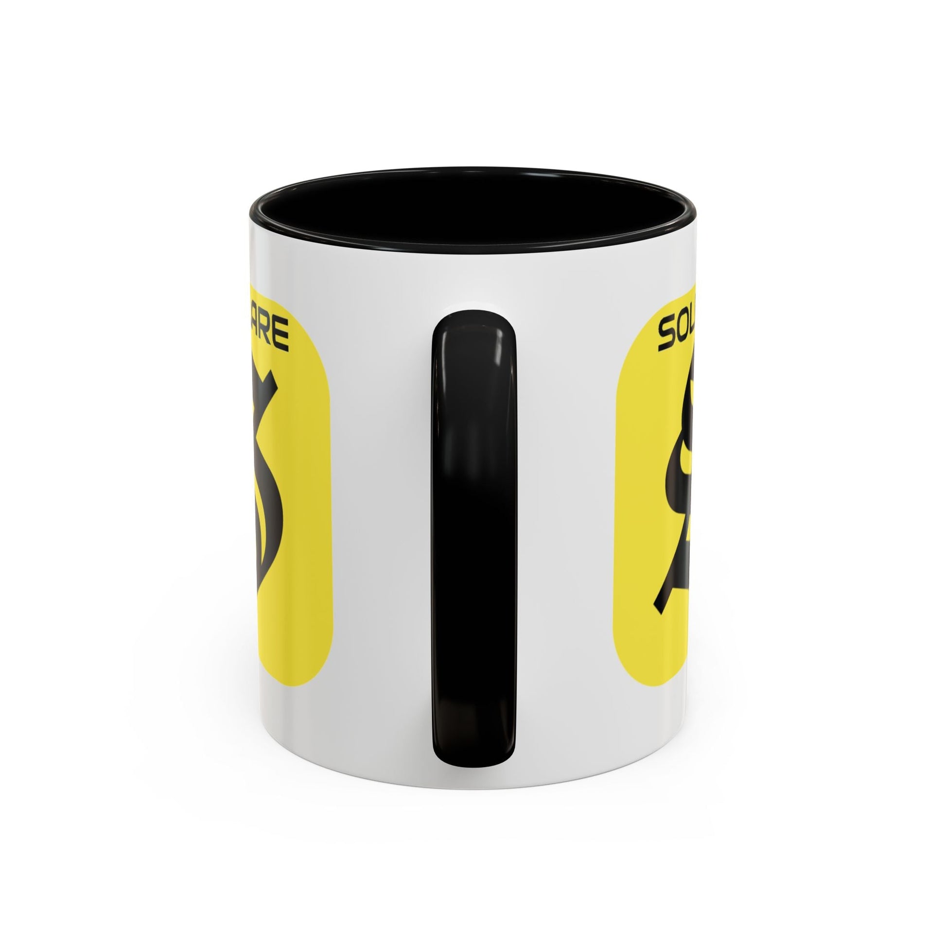 SolflareLogo White Accent Mug by cypherpunkgear.com – cypherpunkgear.com | Cypherpunk Merch