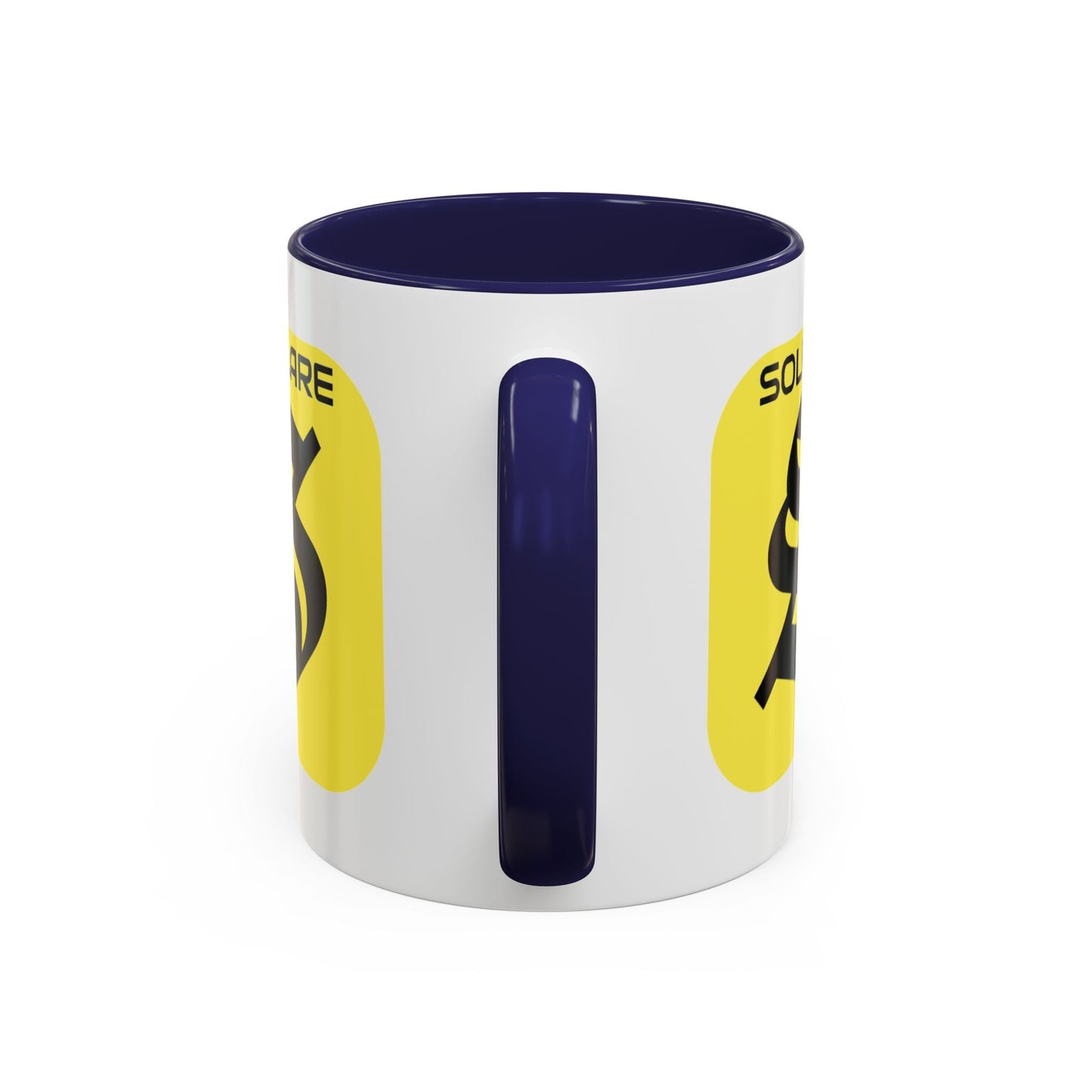 SolflareLogo White Accent Mug by cypherpunkgear.com – cypherpunkgear.com | Cypherpunk Merch