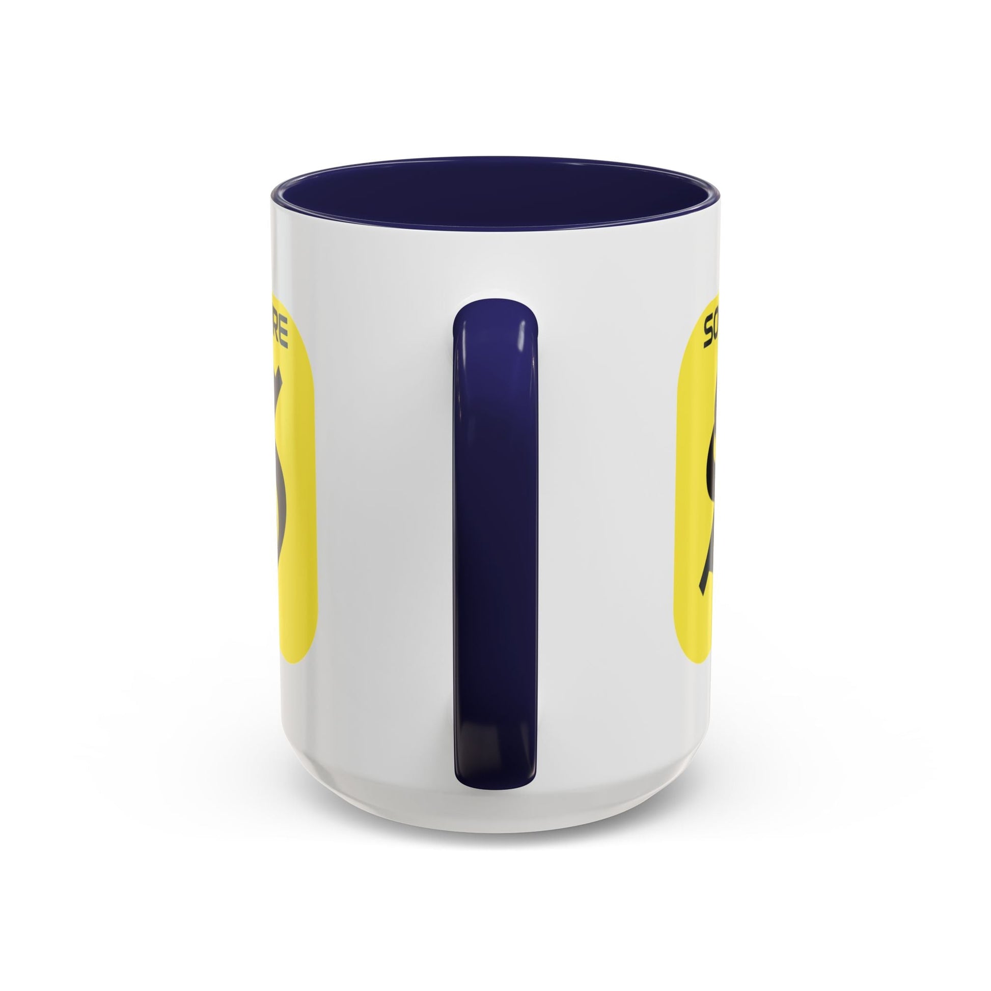 SolflareLogo White Accent Mug by cypherpunkgear.com – cypherpunkgear.com | Cypherpunk Merch