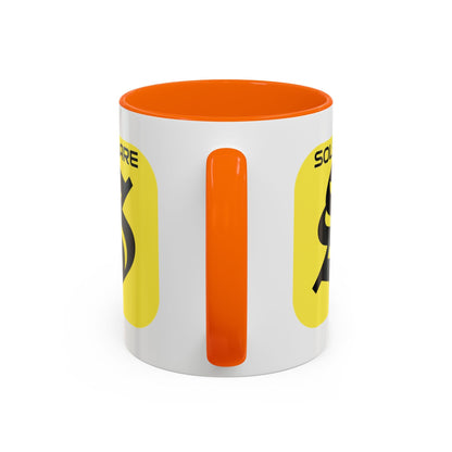 SolflareLogo White Accent Mug by cypherpunkgear.com – cypherpunkgear.com | Cypherpunk Merch